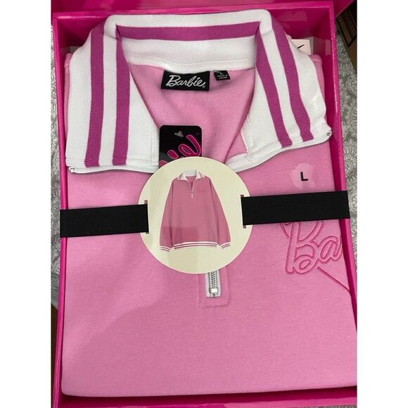 PINk BARBIE sweater white gift box Size available M/L/XL - Picture 7 of 11